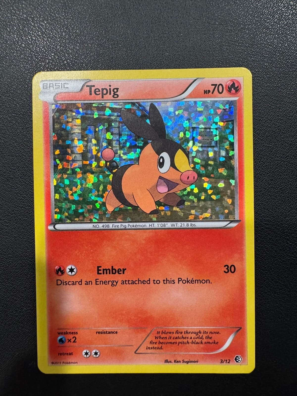 POKEMON TCG TEPIG 3/12 MCDONALDS COLLECTION 2011!!