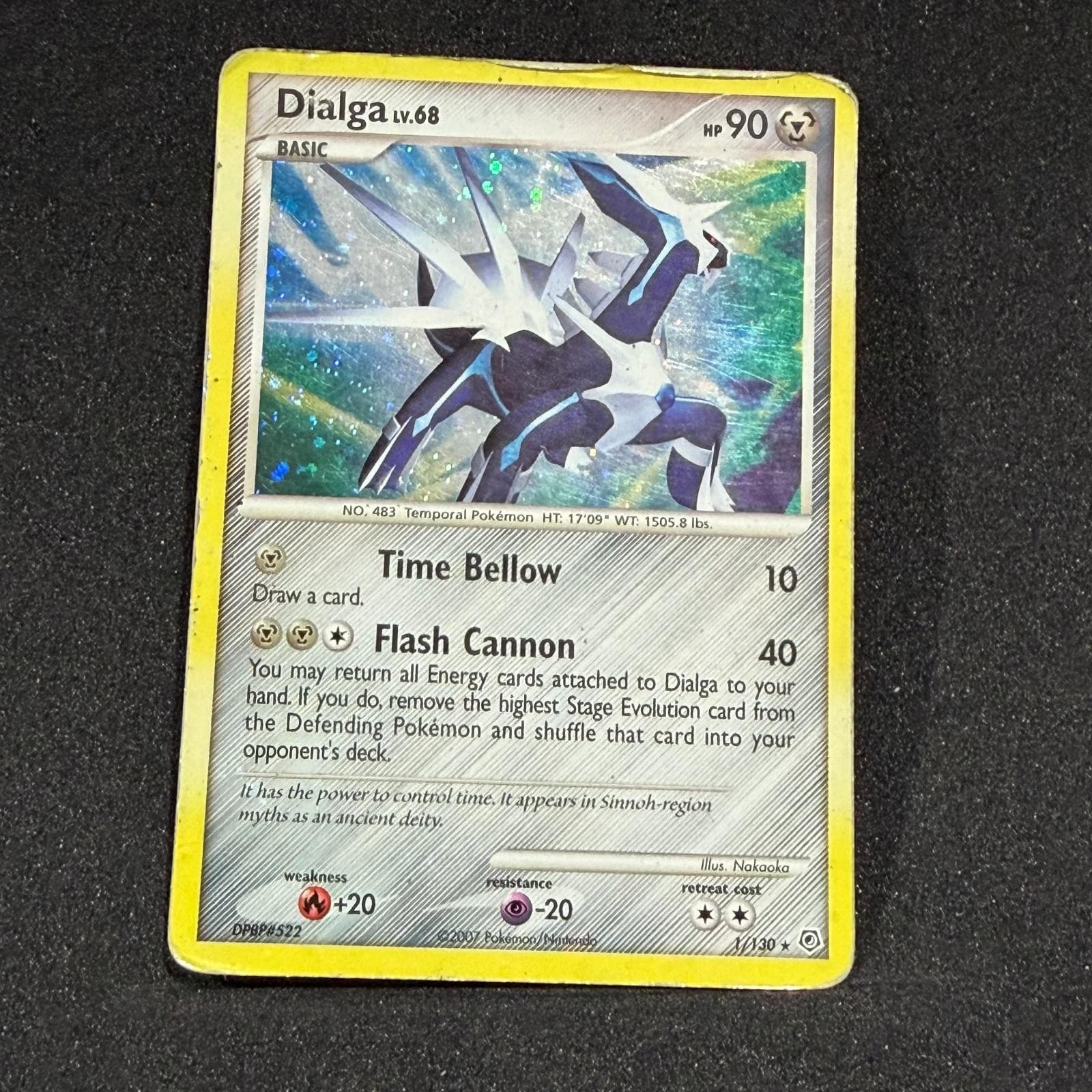 DIALGA 1/130 Holo Rare Diamond & Pearl Pokemon HP HP