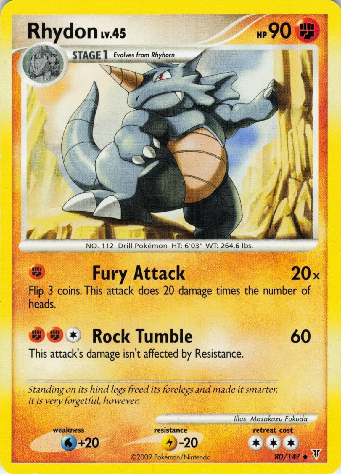 Rhydon 80/147 Supreme Victors Pokemon Uncommon MP