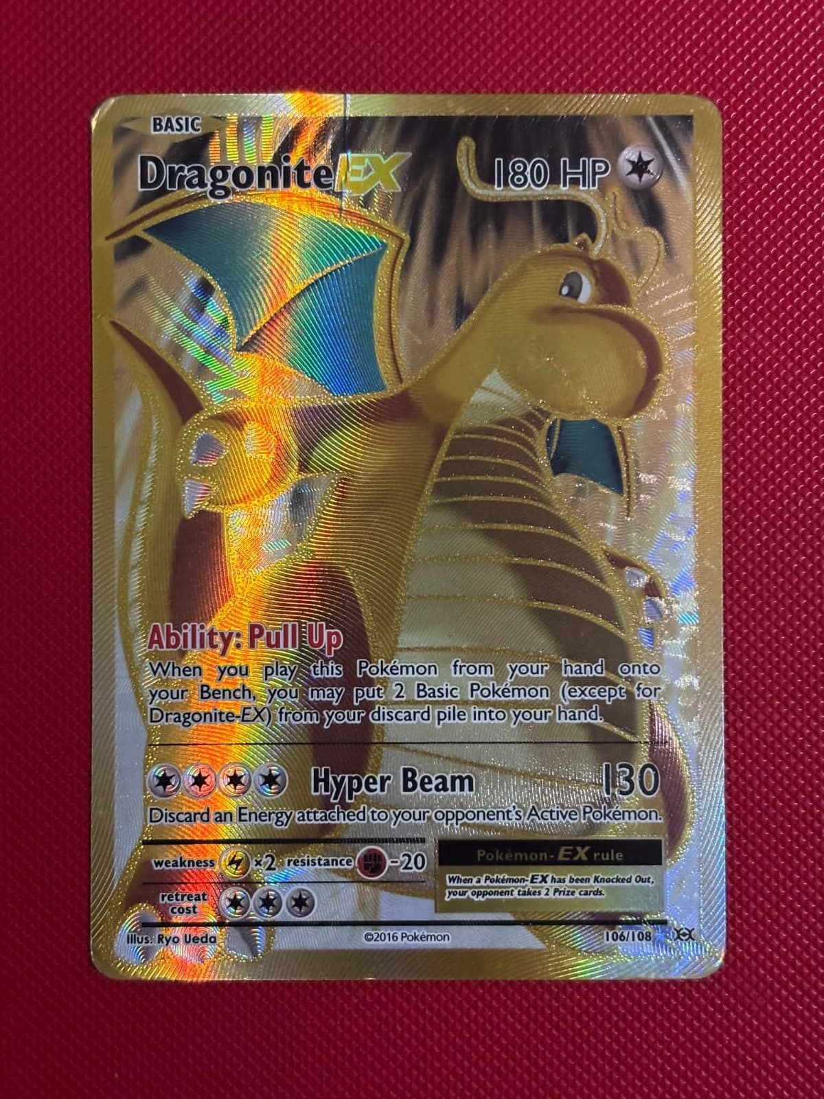 POKEMON! Dragonite EX (Full Art) - XY Evolutions 106/108 - Ultra Rare - HP