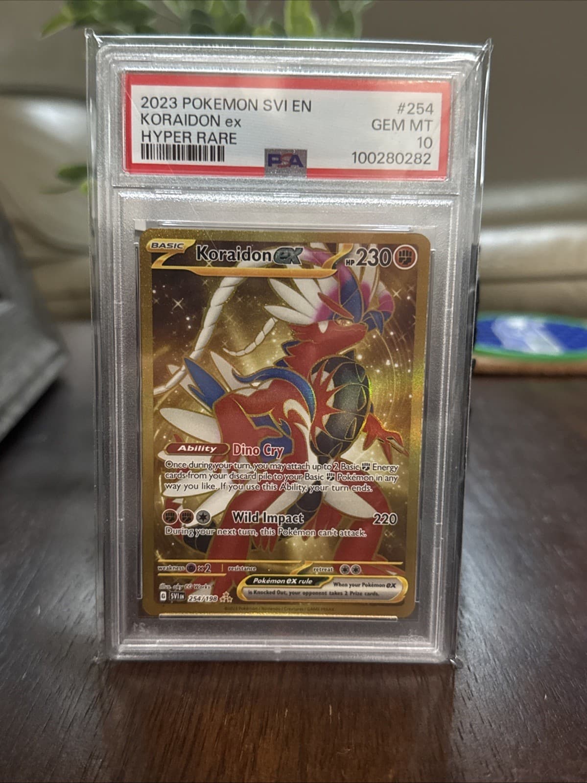 Pokemon Koraidon EX Scarlet & Violet #254/198 Hype Rate PSA 10