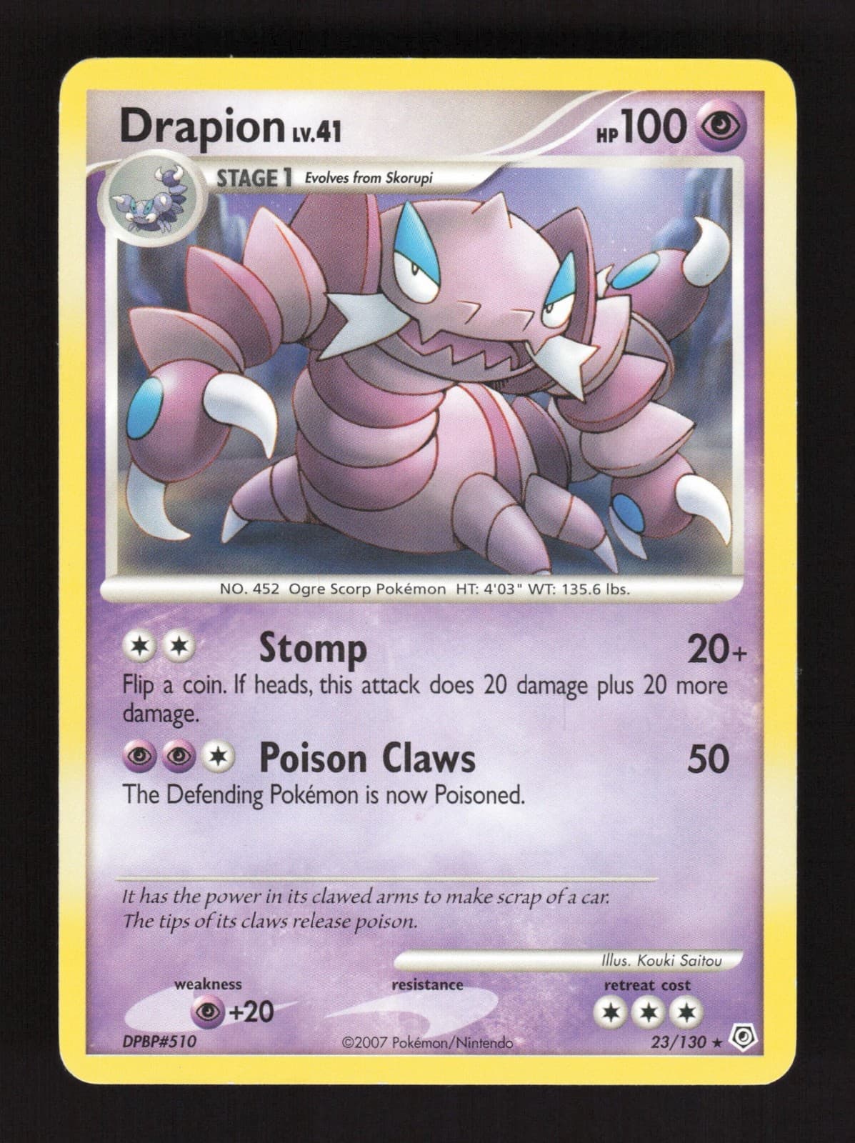 Drapion - 23/130 - Diamond and Pearl - MP