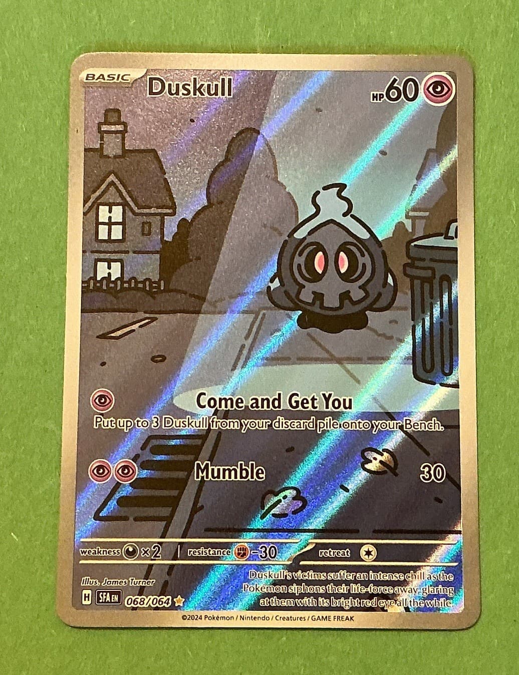 Pokemon 2024 Shrouded Fable SFA en Duskull #068/064 Holo Card