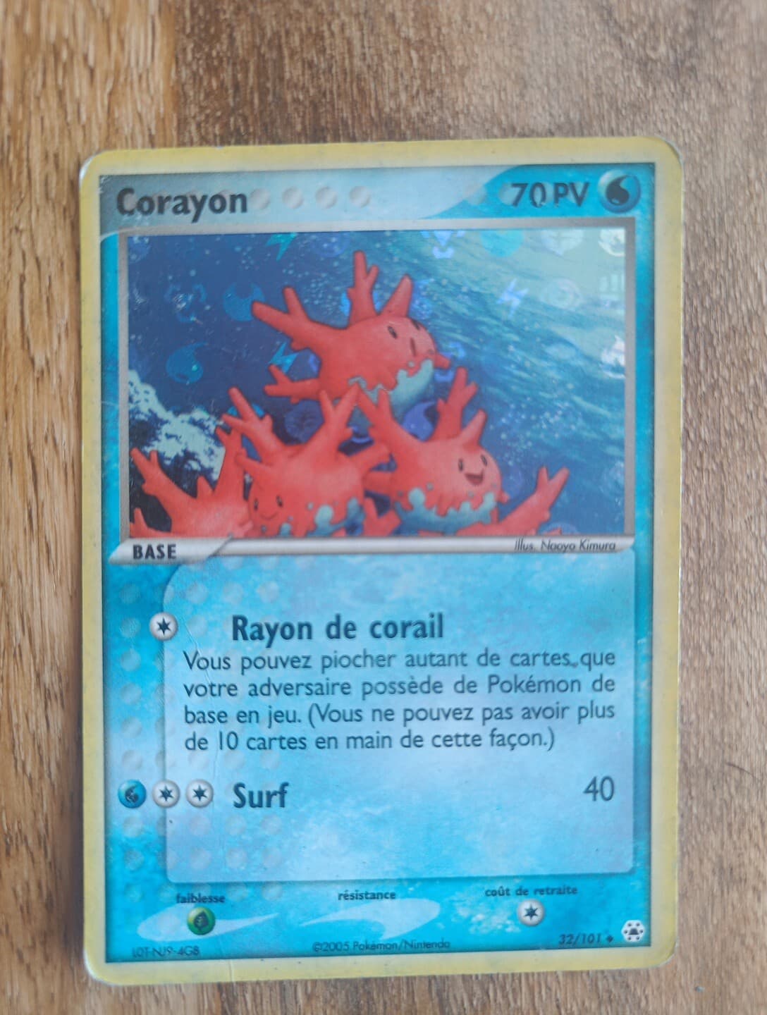CORAYON HOLO - POKÉMON 32/101 EX LÉGENDES OUBLIÉES FR