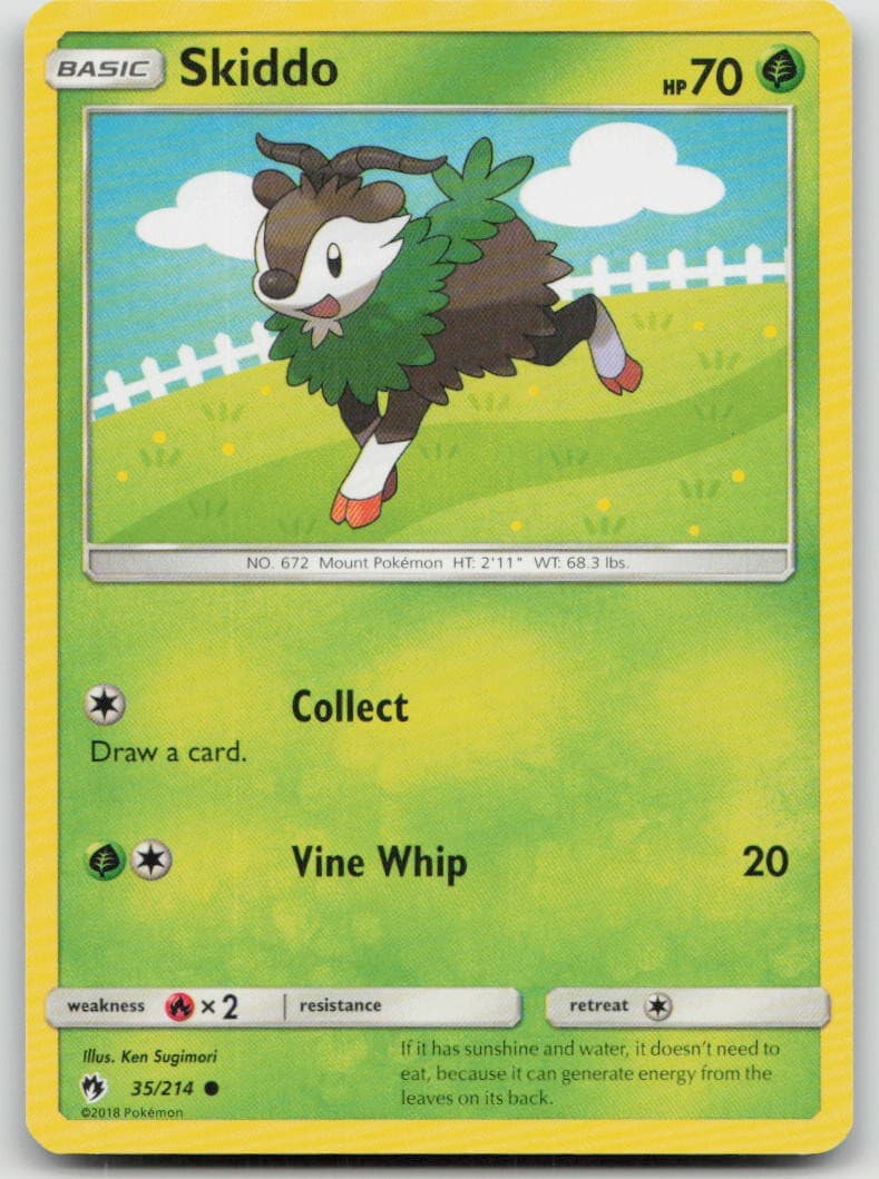 Skiddo 35/214 Common Lost Thunder Pokemon NM