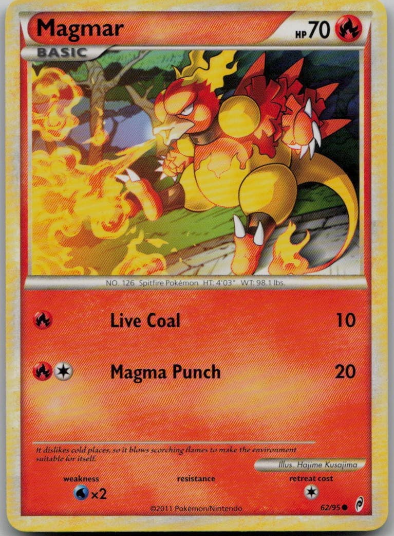 Magmar 62/95 Common Call of Legends LP Pokemon