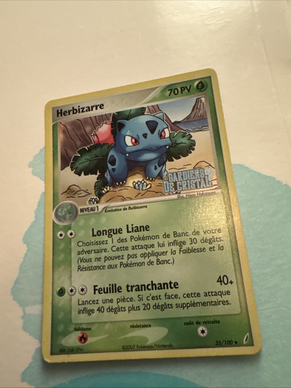 Carte Pokémon Herbizarre- 35/100 EX GARDIENS DE CRISTAL