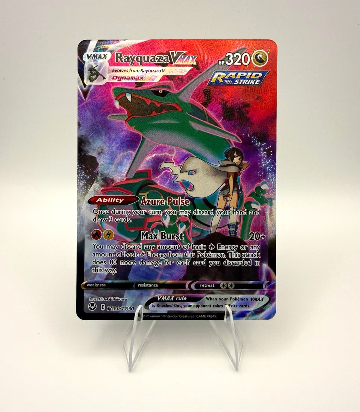 🔥 Rayquaza VMAX TG20/TG30 Ultra Rare Silver Tempest Trainer Gallery NM 🔥