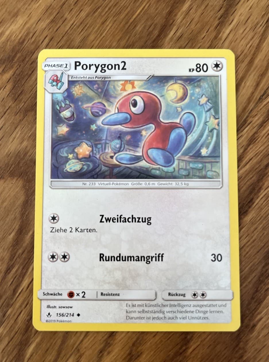 Pokémon Karte TCG Sammelkarte Kräfte im Einklang Nr. 156/214 Porygon 2 deutsch