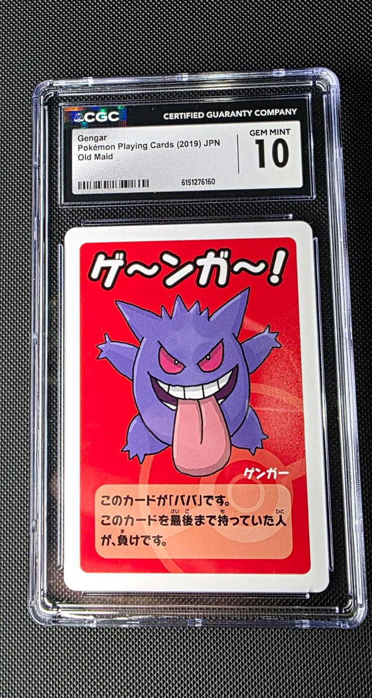 The Pokémon Company CGC 10 Gengar Pokemon Playing Cards 2019 JPN Old Maid