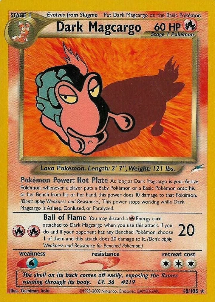 Pokemon Dark Magcargo 18/105 Neo Destiny (2000)