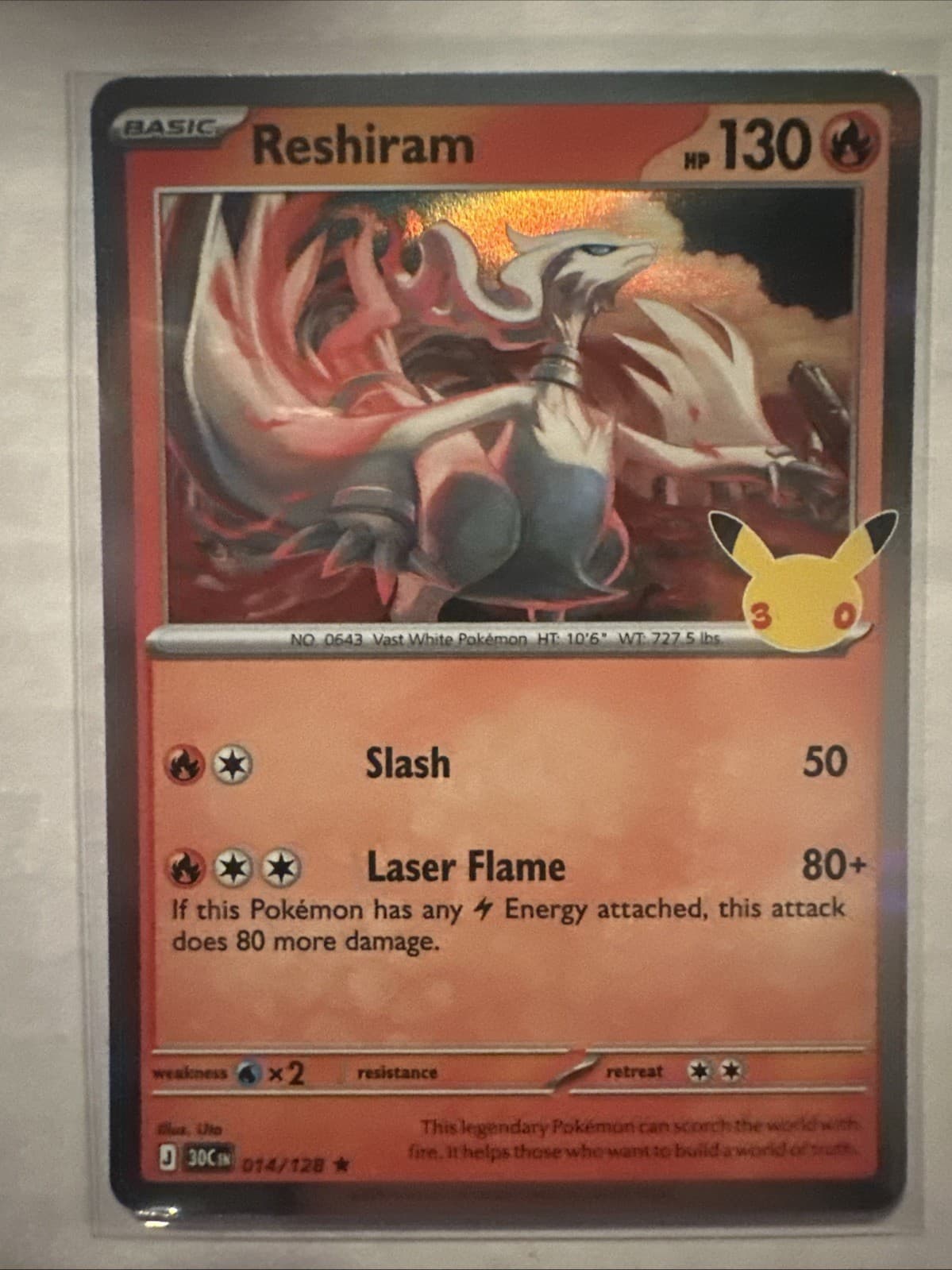 Reshiram 014/128 - Pokémon 30th Celebration Anniversary