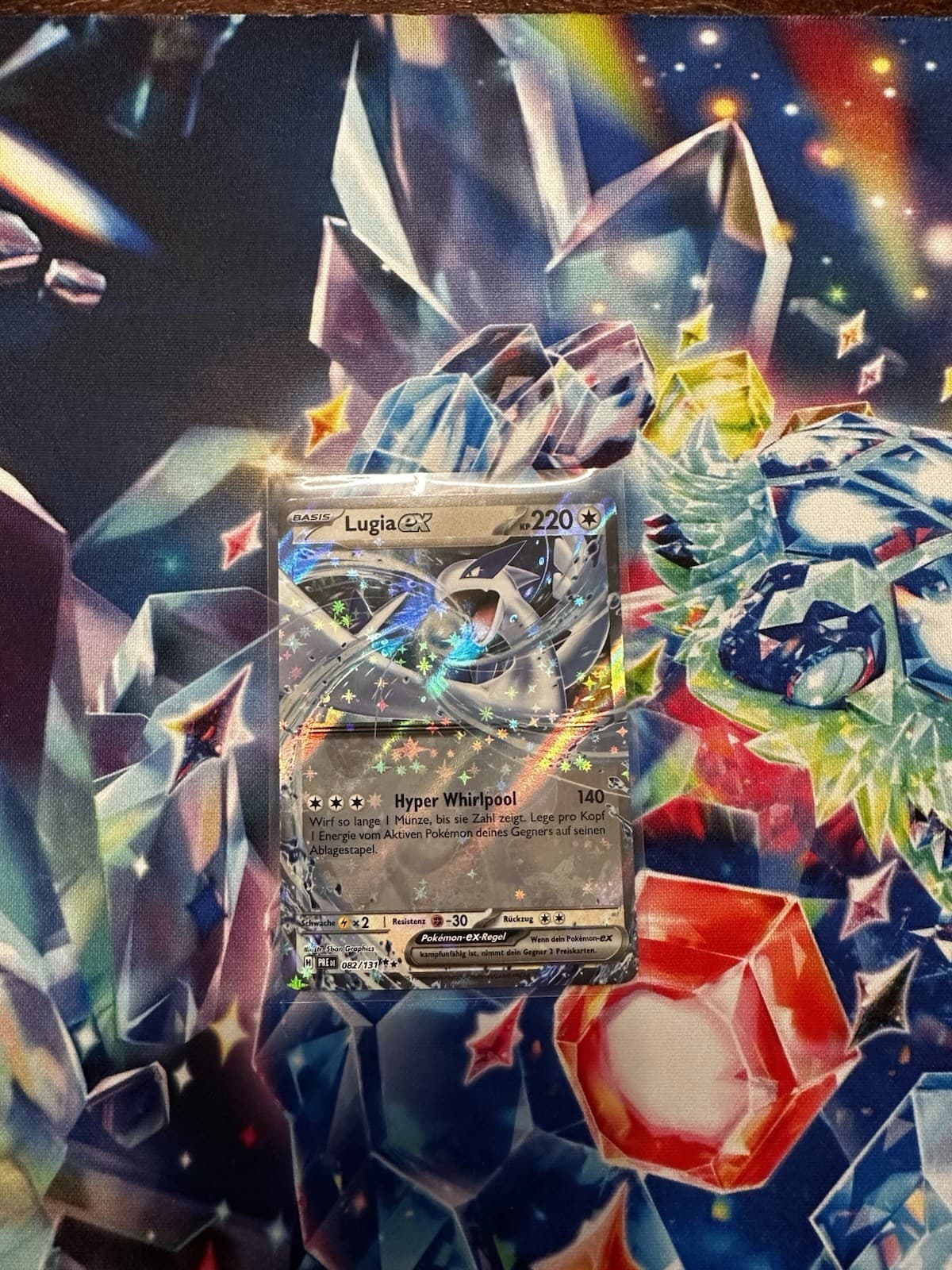 Lugia EX Prismatische Entwicklungen Pokemon TCG Rare Holo 82/131