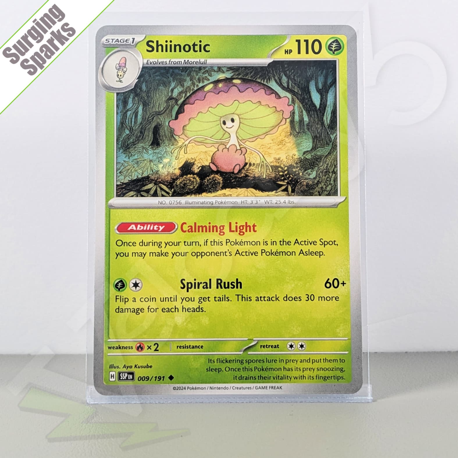 Pokemon TCG Card - Shiinotic 9/191 Uncommon | Surging Sparks (2024) SSP