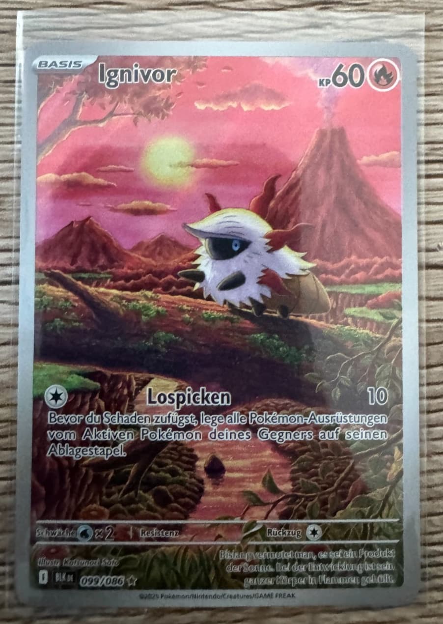 Pokemon Ignivor BLK 099/086 Schwarze Blitze NM Deutsch Original