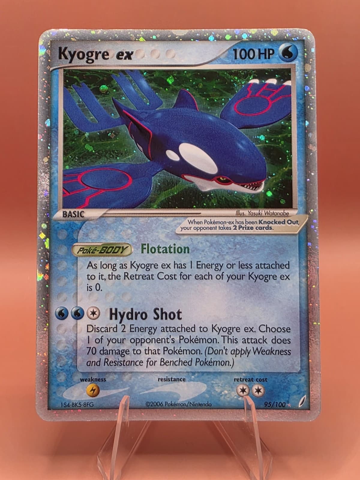 Kyogre ex 95/100 Crystal Guardians Holo
