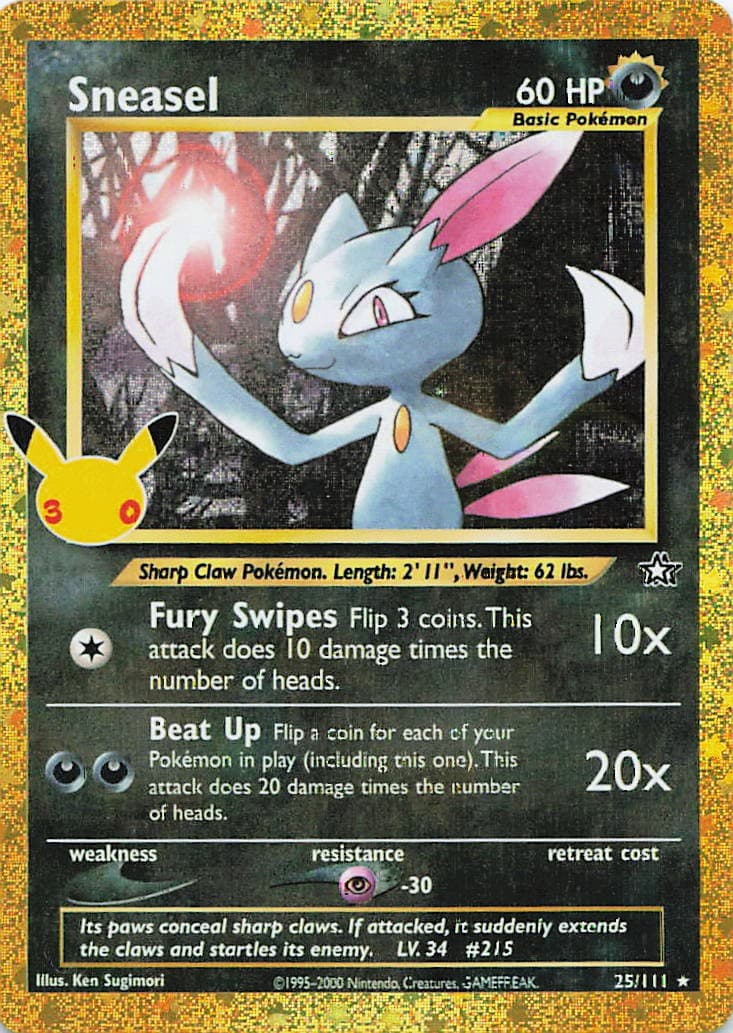 Sneasel Holo Classic Collection ME: 30th Celebration Classic Collection 25/111 N
