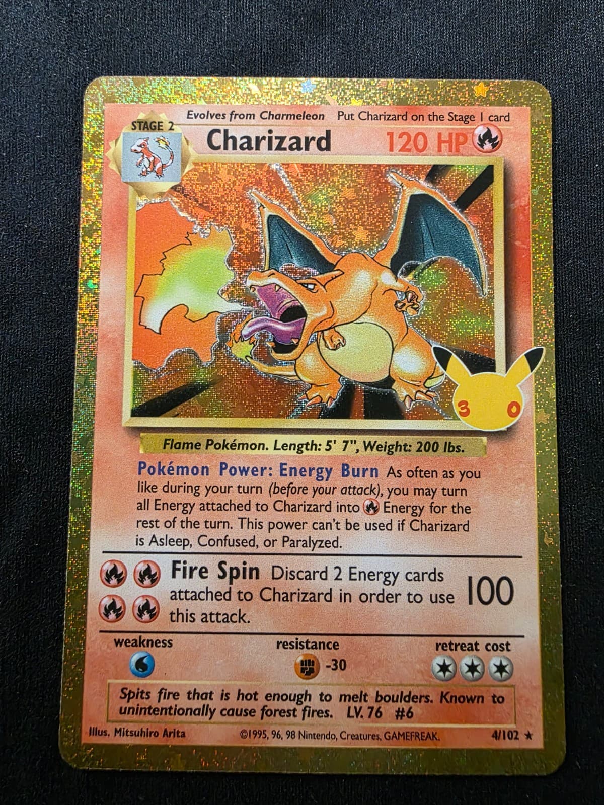 Pokemon 30th Anniversary Celebration Charizard Classic Collection 4/102 NM