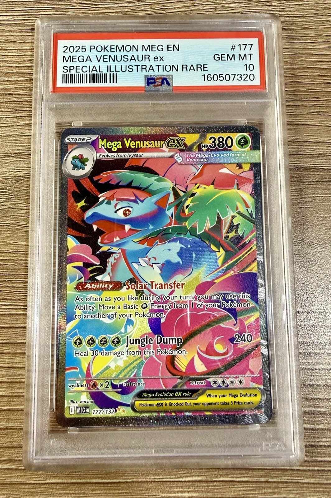 PSA 10 MEGA VENUSAUR EX 177/132 SPECIAL ILLUSTRATION RARE MEGA EVOLUTION POKEMON