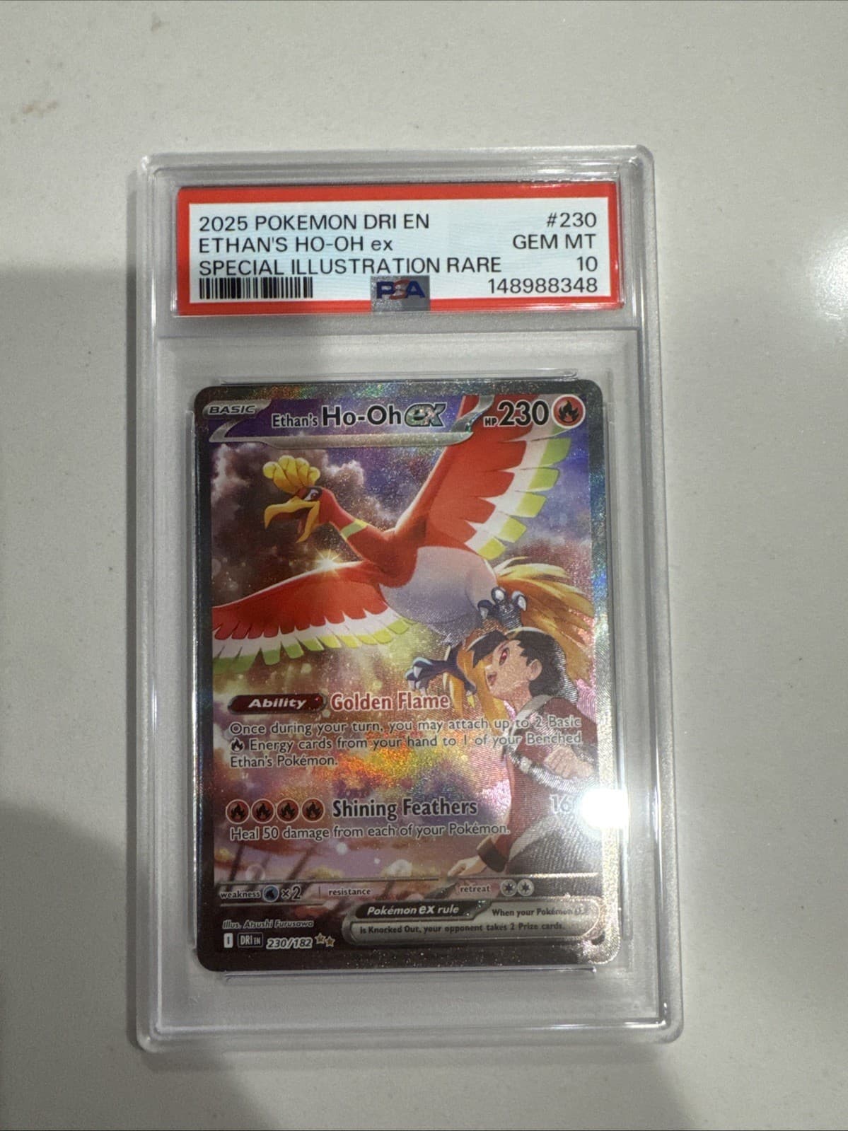 Ethan's Ho-oh EX *PSA 10* Special Illustration Rare *Destined Rivals* #230