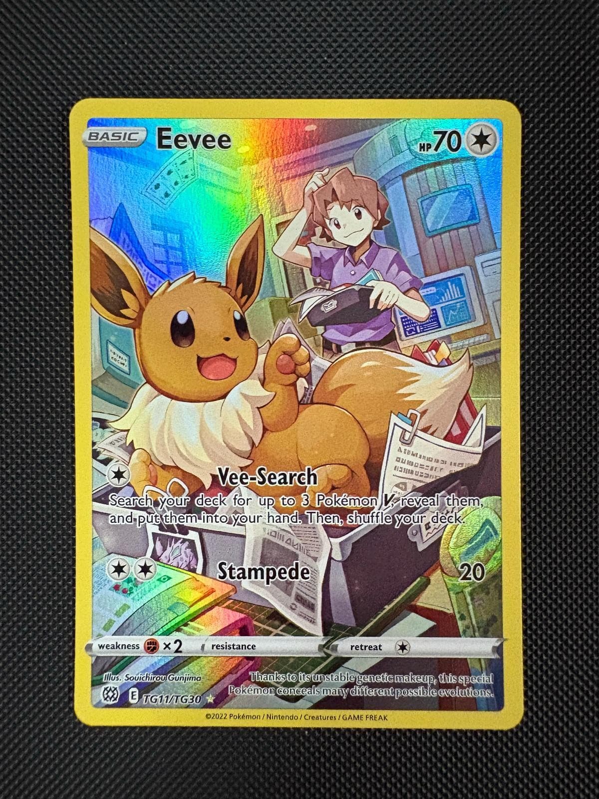 Eevee TG11/TG30 Holo Brilliant Stars Trainer Gallery Pokemon NM
