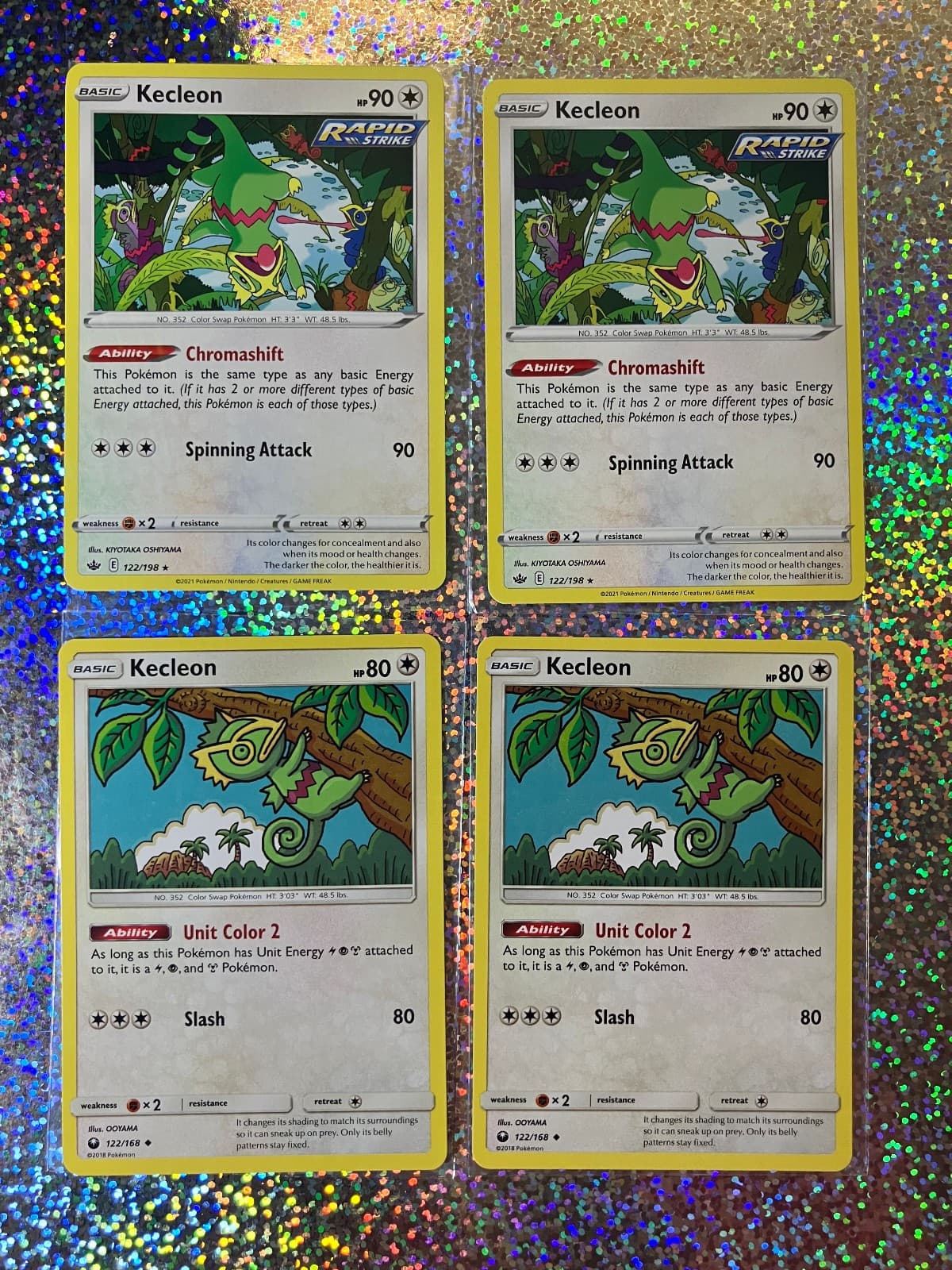 Pokemon TCG Regular Kecleon: Celestial Storm 122/168; Chilling Reign 122/198
