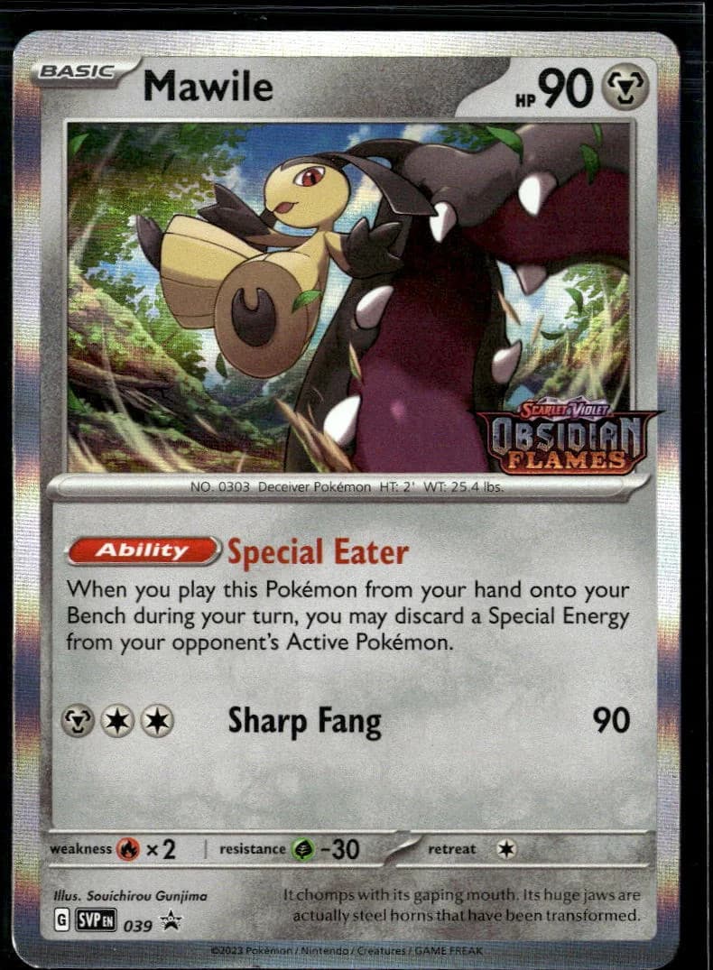 Mawile Scarlet & Violet Holo Black Star Promo #SVP EN 039