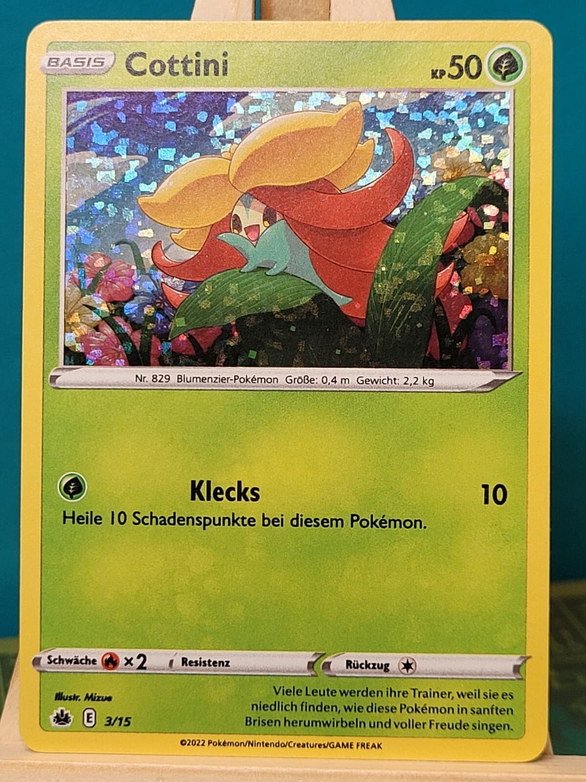 POKEMON 2022 McDonalds Promo - 3/15 Cottini HOLO - Deutsch