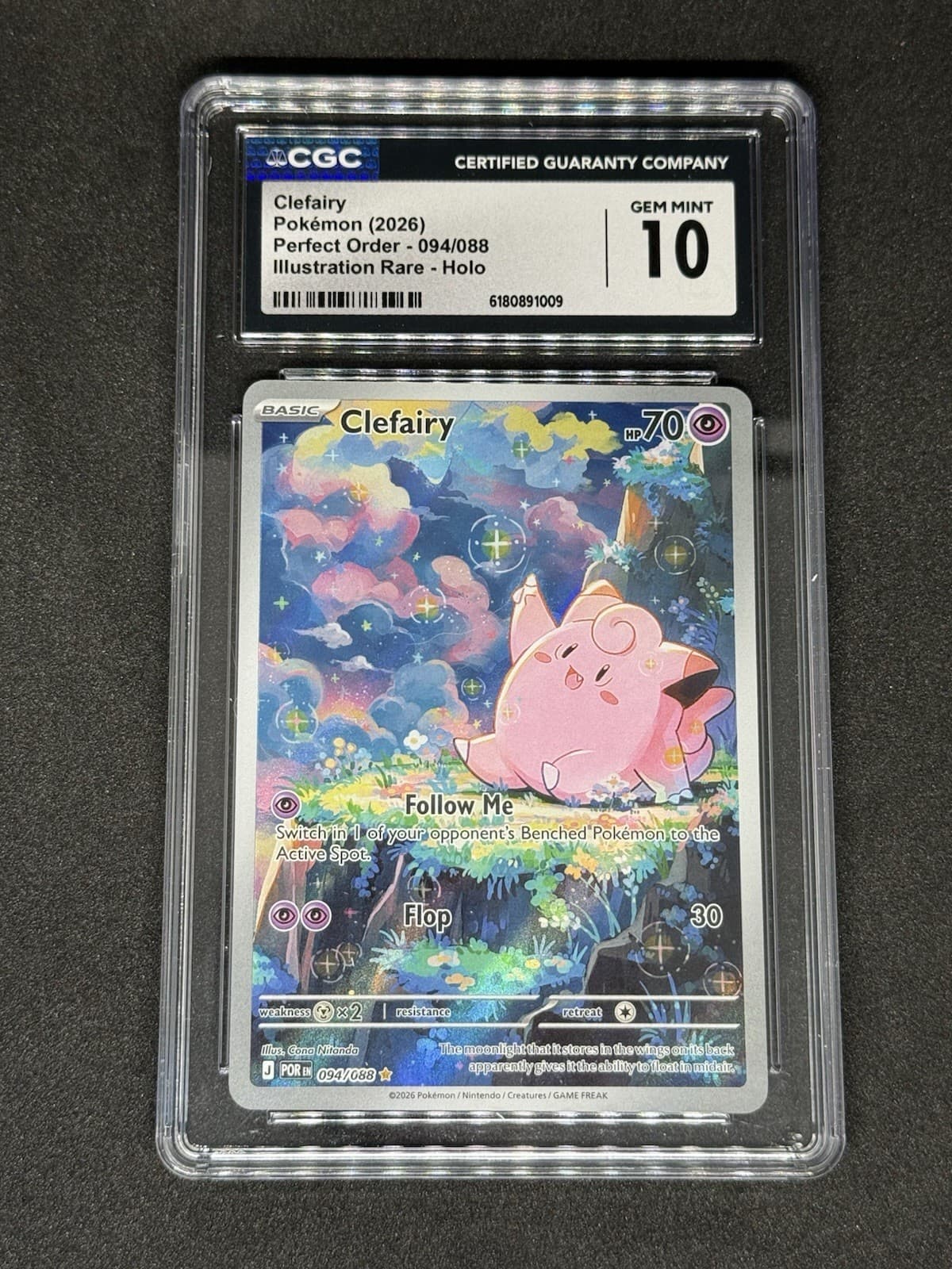 Clefairy 094/088 Illustration Rare - Pokémon Perfect Order CGC 10 GEM MINT