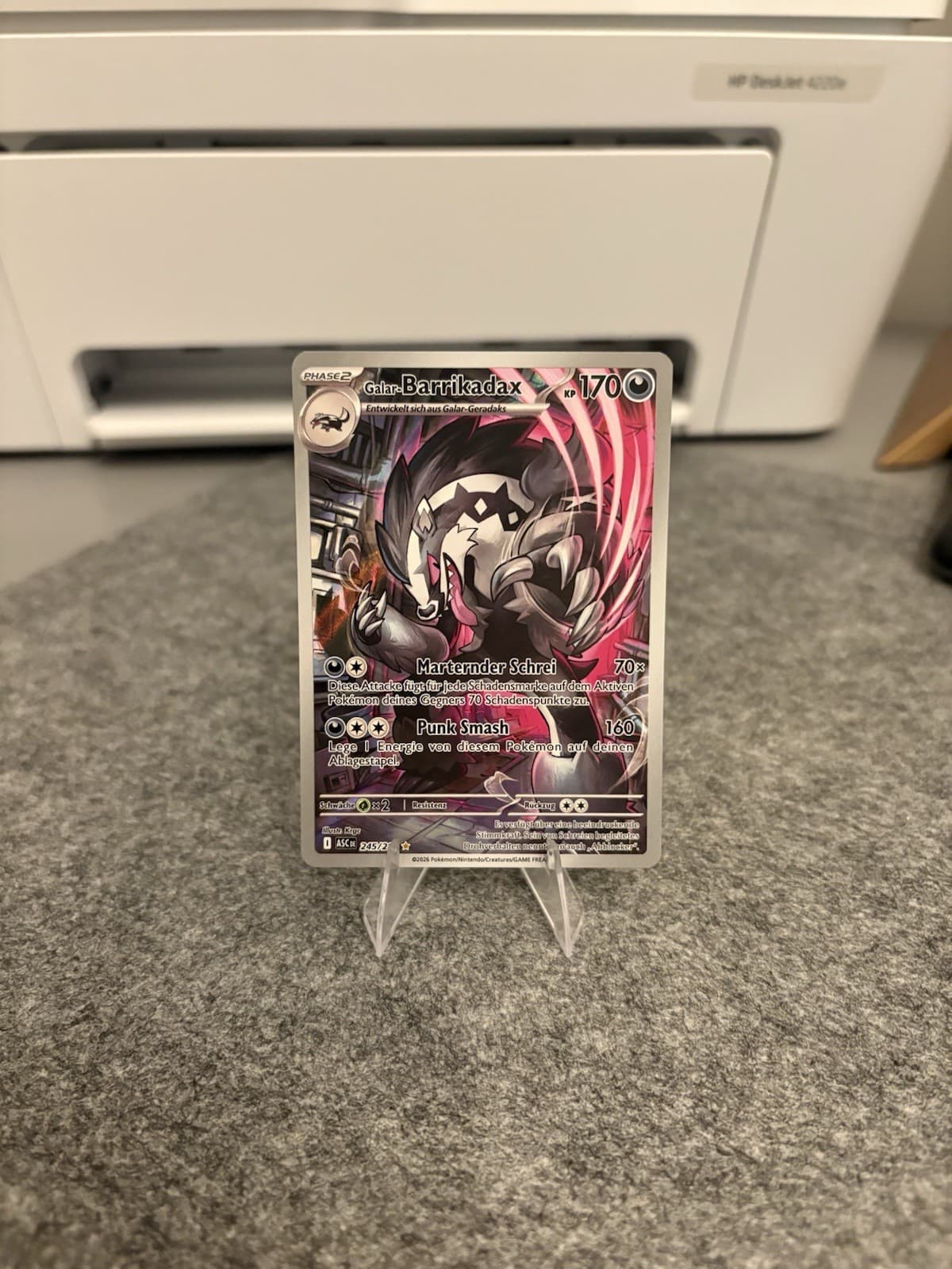 Pokémon Erhabene Helden Galar Barrikadax ASC 245/217 Deutsch NM Boosterfrisch