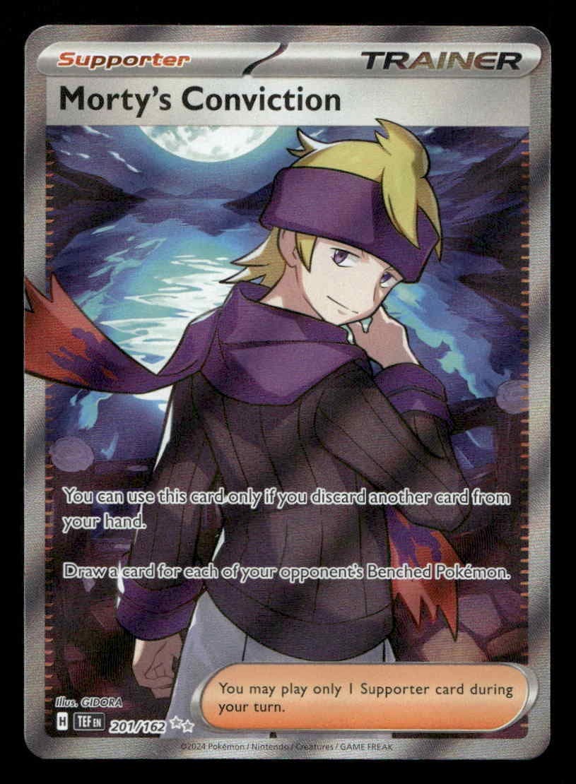 Morty's Conviction Holo Temporal Forces 201/162 NM Pokemon
