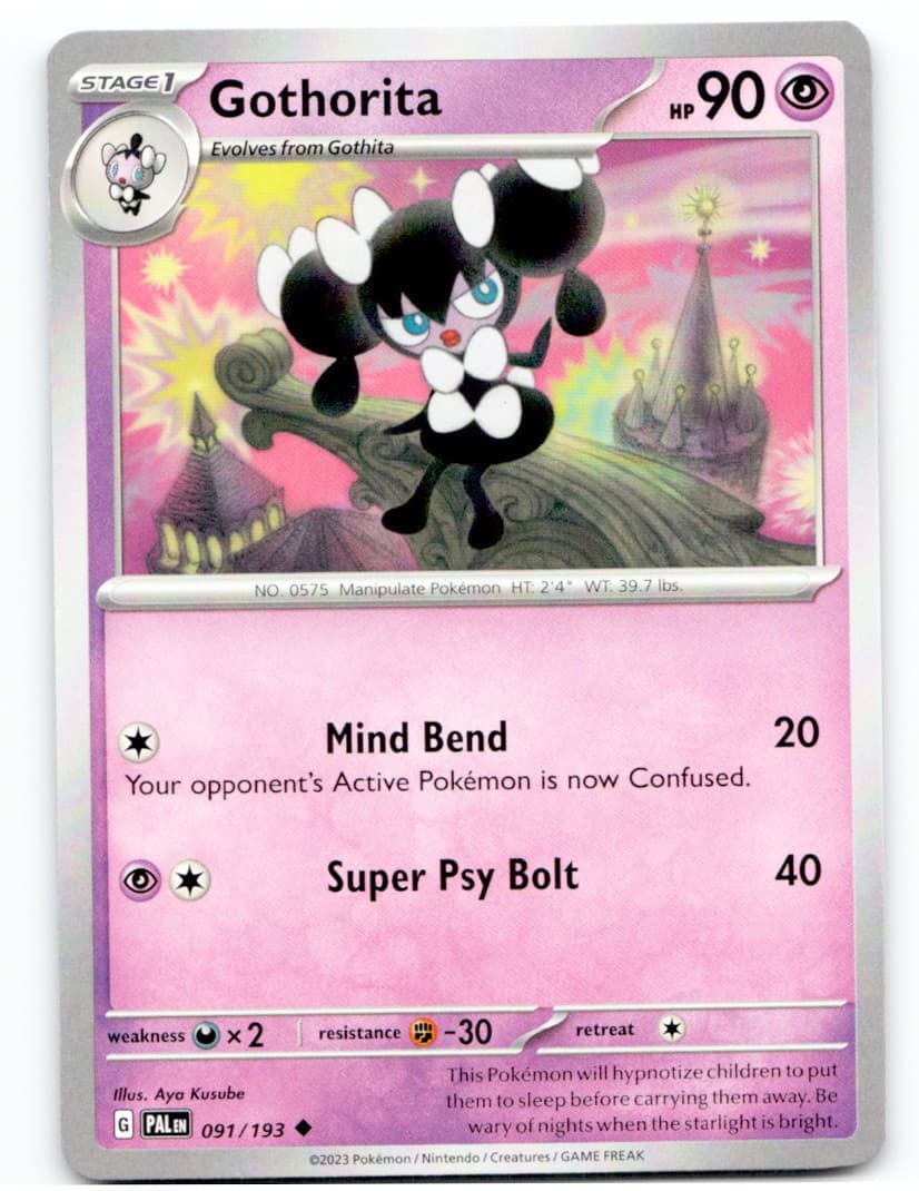 Gothorita 091/193 Uncommon Paldea Evolved Pokemon 2023 Near Mint