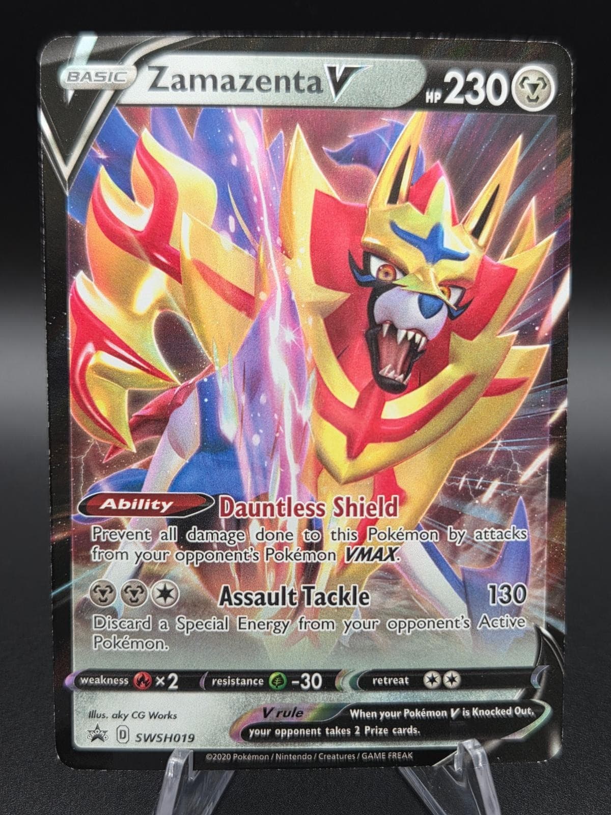 Zamazenta V - SWSH019 - LP - Sword & Shield Promo - Holo