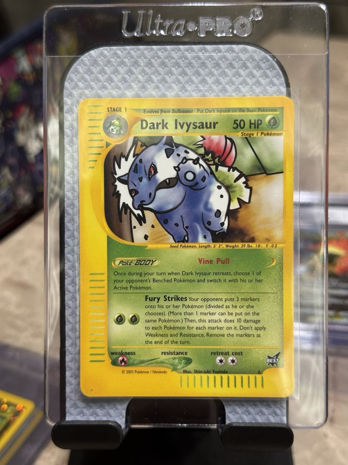 Pokémon Vintage Promo Dark Ivysaur 006/009 Wotc Best of Game 2003 NM/M+
