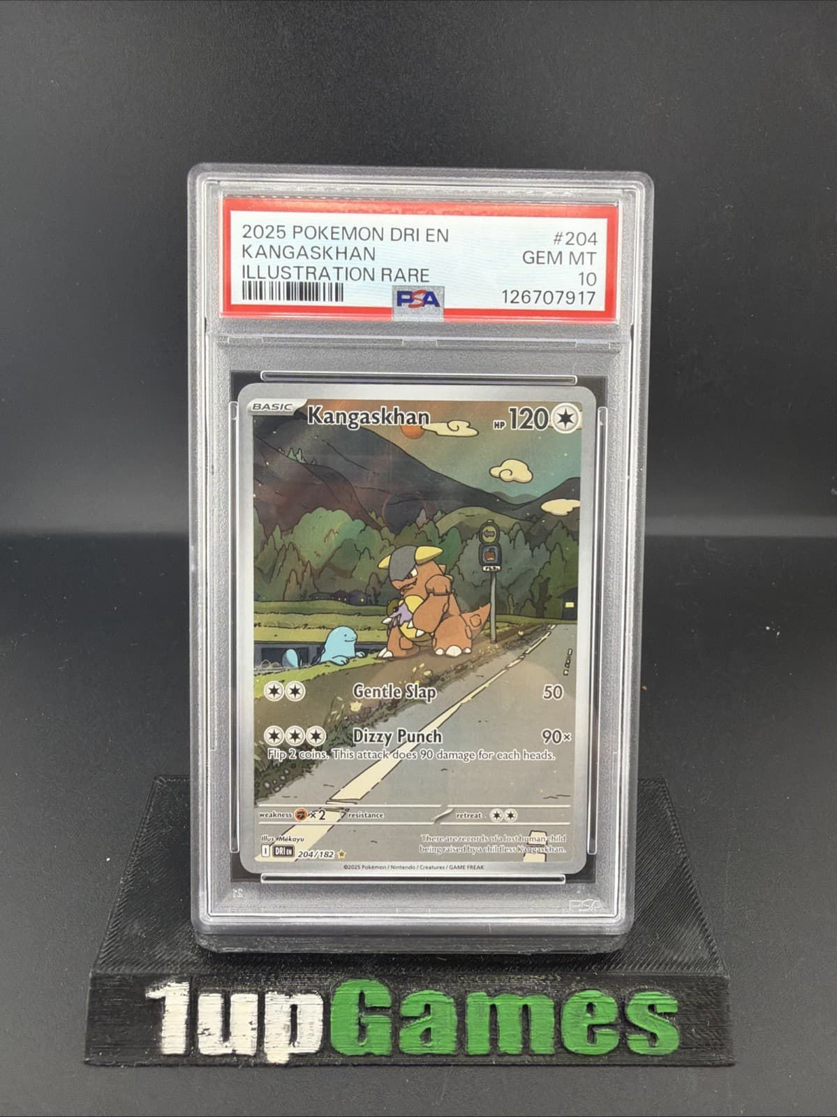 KANGASKHAN 2025 POKEMON DESTINED RIVALS 204/182 ILLUSTRATION RARE PSA 10