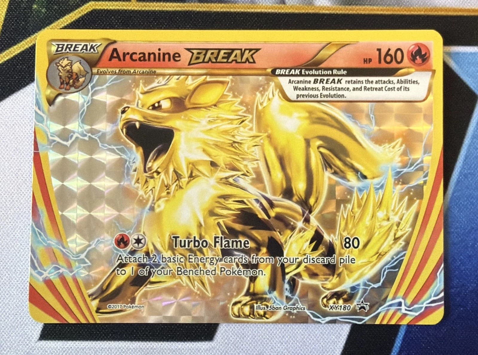 Arcanine BREAK XY180 XY Promos Holo Black Star Promo Pokémon Near Mint