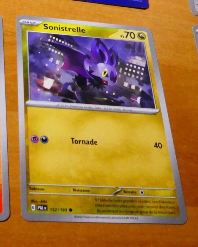 POKEMON EVOLUTIONS A PALDEA CARD CARTE SONISTRELLE 152/193 PAL FR VF NM