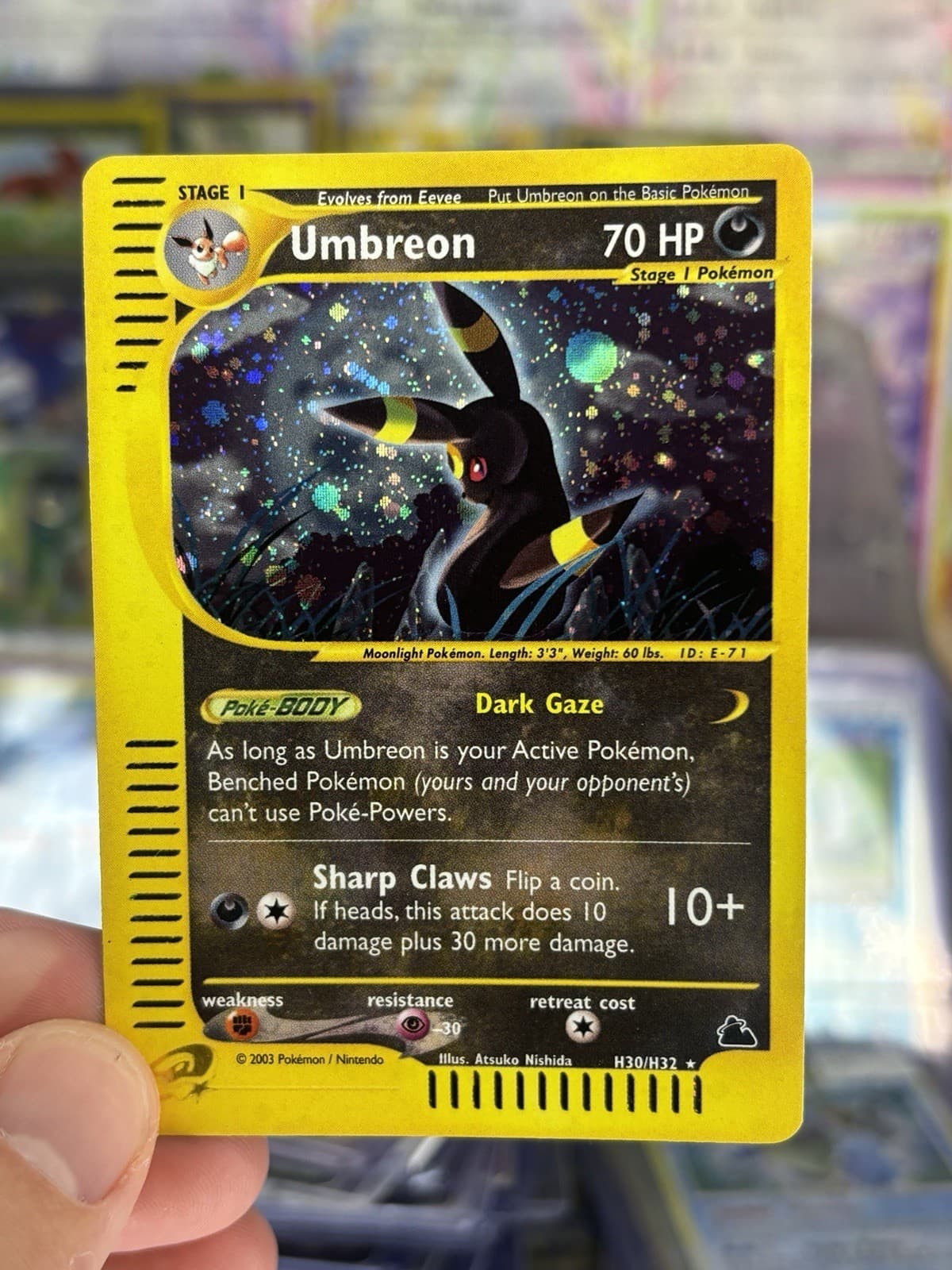 Umbreon H30/H32 Skyridge Holo