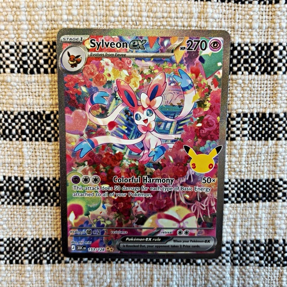 Sylveon ex 30th Celebrations Special Illustration Rare NM 153/128