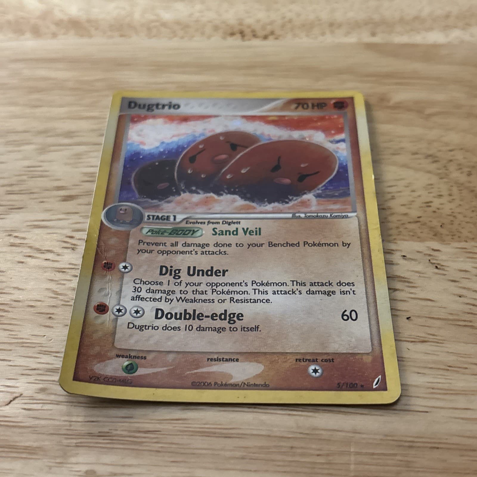 Dugtrio EX Crystal Guardians 5/100 Holo Rare English