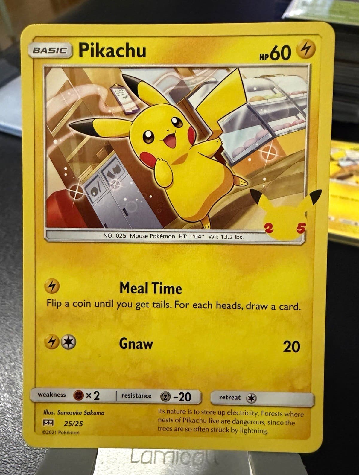 Pikachu 25/25 McDonald's 25th Anniversary Regular Promo English 60 HP 2021