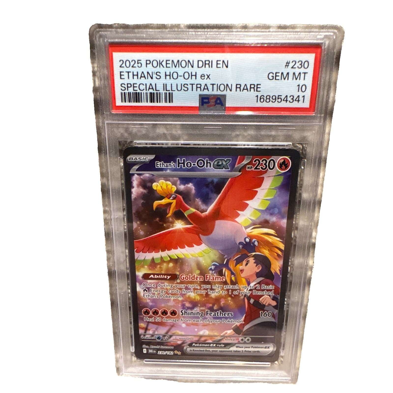 The Pokémon Company Ethan's Ho-Oh ex 230/182 Sv10 SIR Holo EN PSA 10