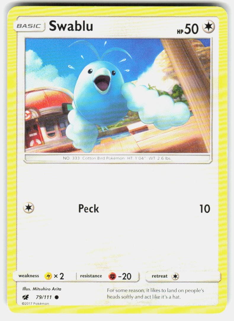 SWABLU 79/111 COMMON CRIMSON INVASION POKEMON LP