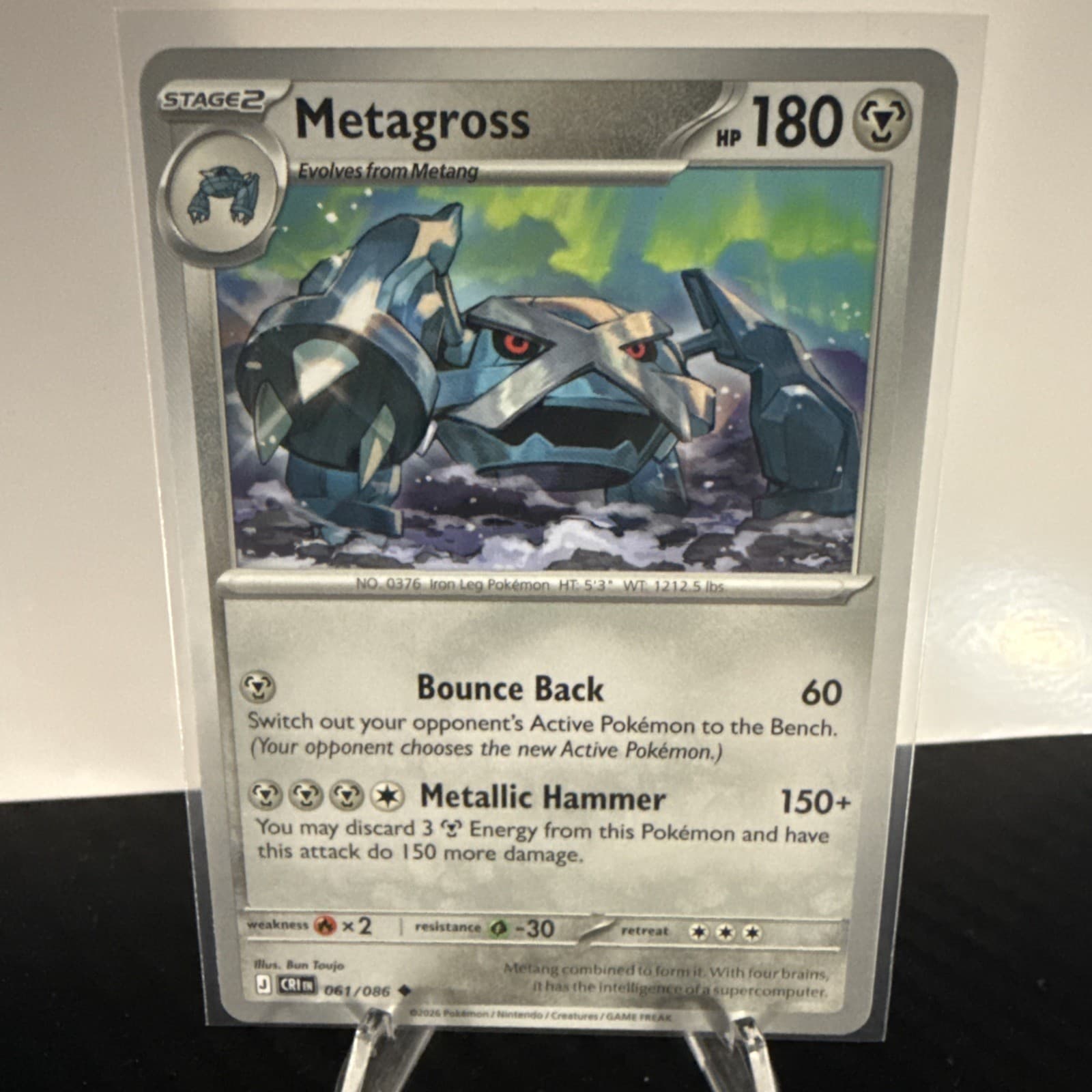 Metagross 061/086 Uncommon Regular Pokemon Card Chaos Rising Near Mint