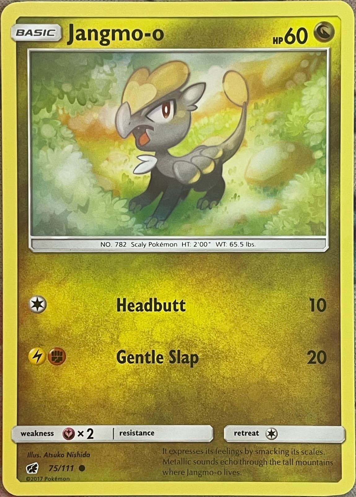 Jangmo-o - 75/111 - Crimson Invasion Pokemon 2017