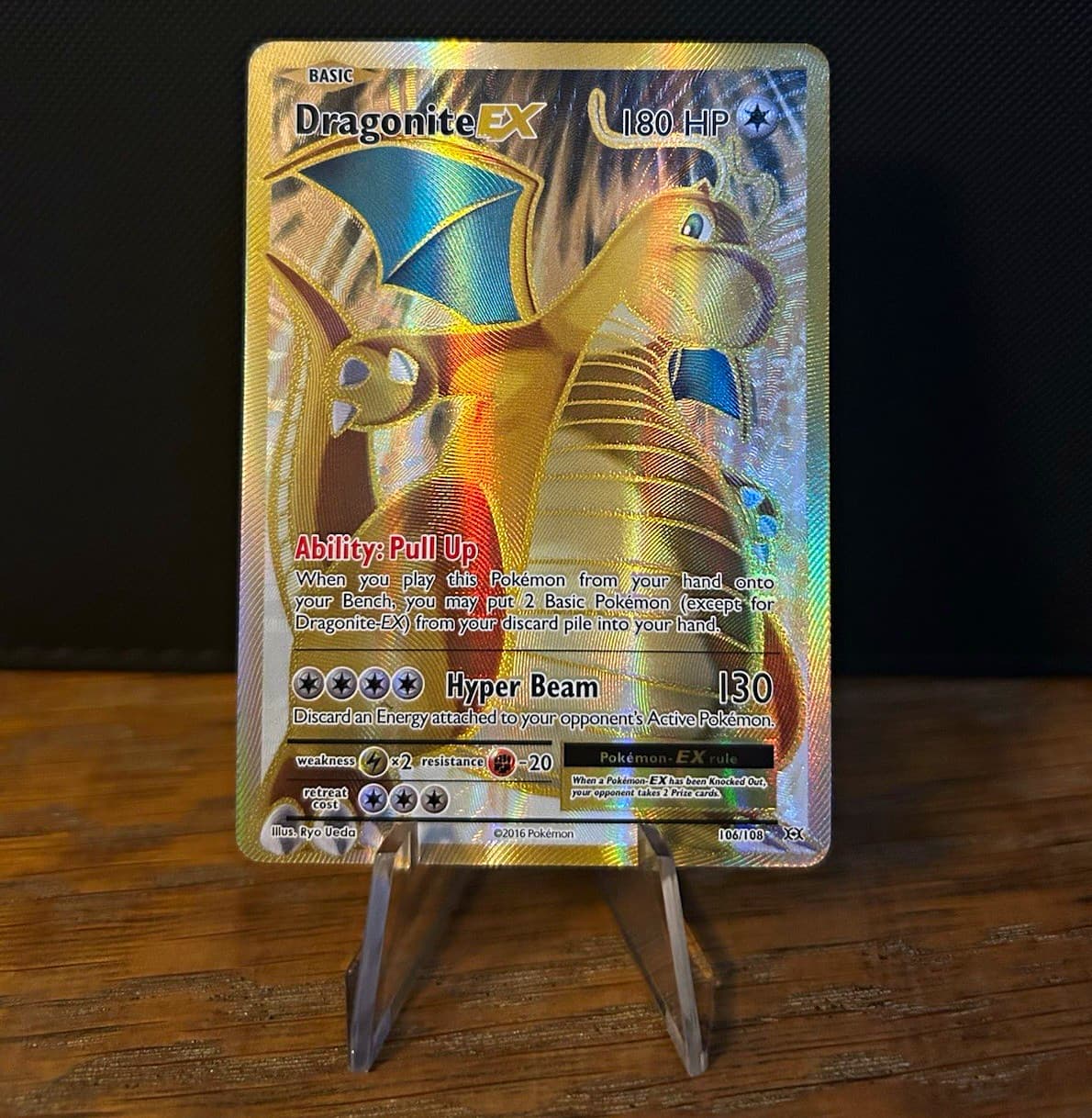 Dragonite EX 106/108 Evolutions Full Art Holo Ultra Rare English 2016