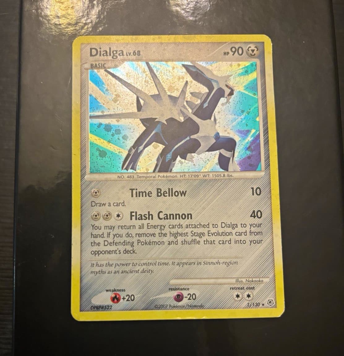 Dialga 1/130 Pokemon Diamond and Pearl Holo Rare EN LP