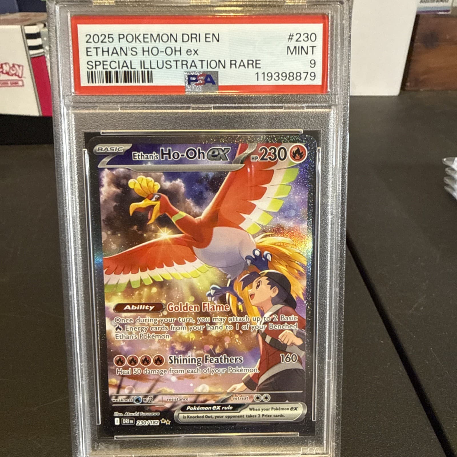 Pokemon TCG Ethan's Ho-Oh ex 230/182 SIR Holo Sv10 PSA 9 English 2025
