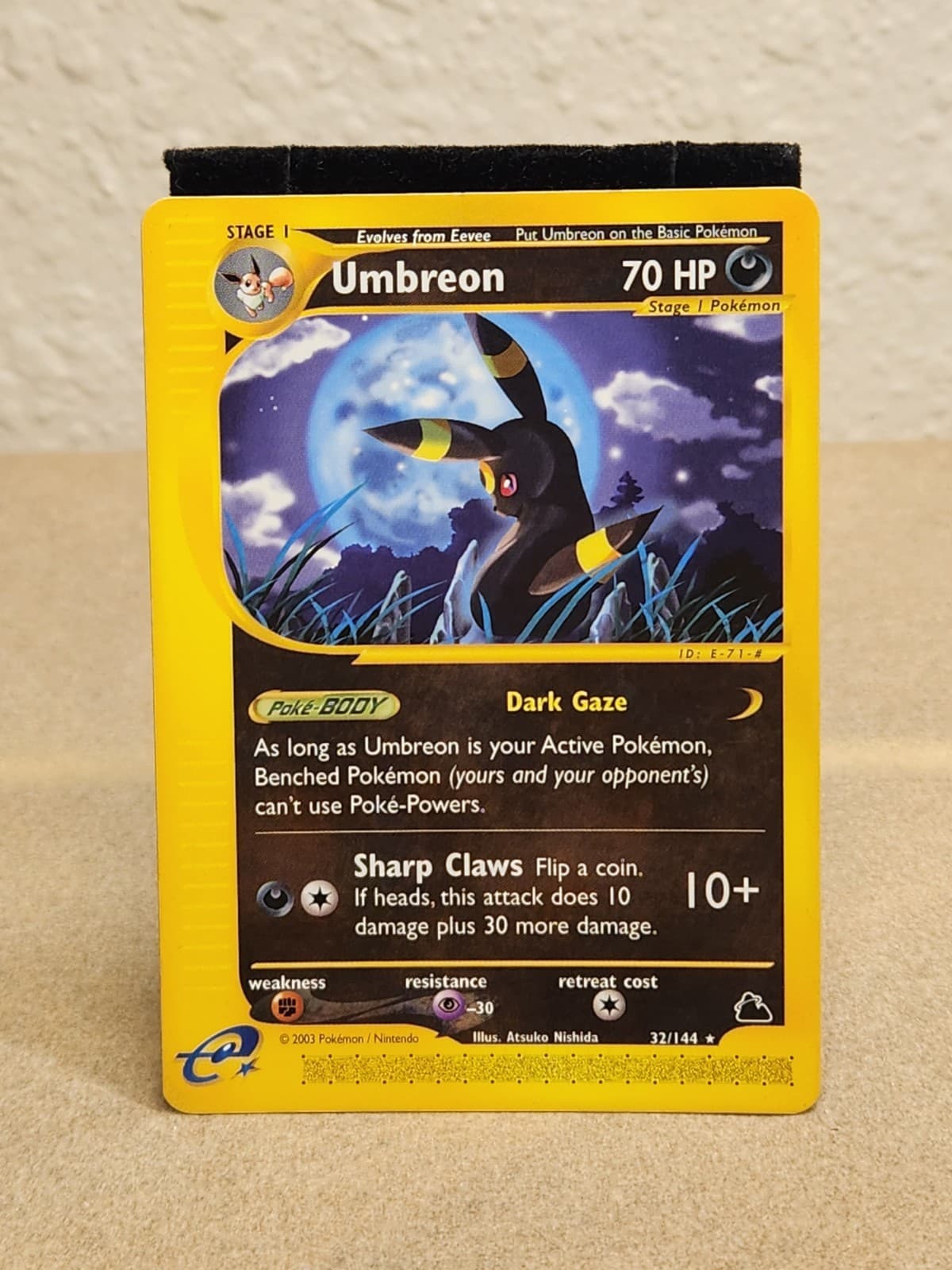Umbreon 32/144 Skyridge Non-Holo Ultra Rare Pokemon TCG Nintendo e-reader Tcg V