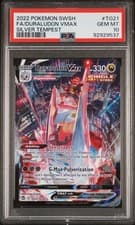 2022 POKEMON SWORD & SHIELD SILVER TEMPEST #TG21 FULL ART/DURALUDON VMAX PSA 10